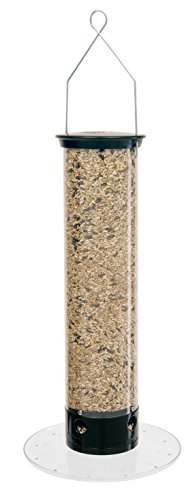 Droll Yankees Squirrel Proof Bird Feeder, Yankee Tipper, 17-Inch, 4 Ports, Black (YCPT-360)